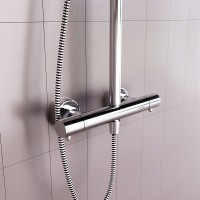 Душевая система Damixa Option DX218092000, термостатическая, хром
