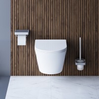 Подвесной безободковый унитаз Damixa Skyline DX35C1700SC, крышка микролифт