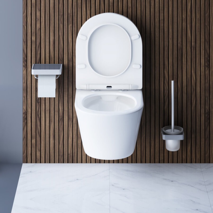 Подвесной безободковый унитаз Damixa Skyline DX35C1700SC, крышка микролифт