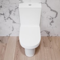 Напольный безободковый унитаз-компакт Damixa Skyline DX35C8600SC, крышка микролифт