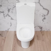 Напольный безободковый унитаз-компакт Damixa Skyline DX35C8600SC, крышка микролифт
