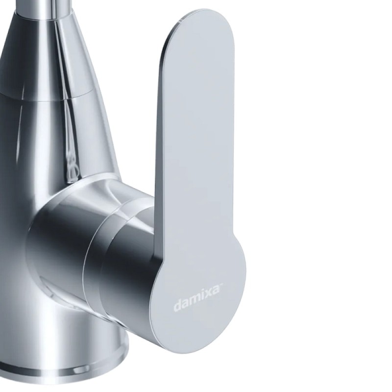 Полимерный смеситель для кухни Damixa Neptune DX408000000, хром