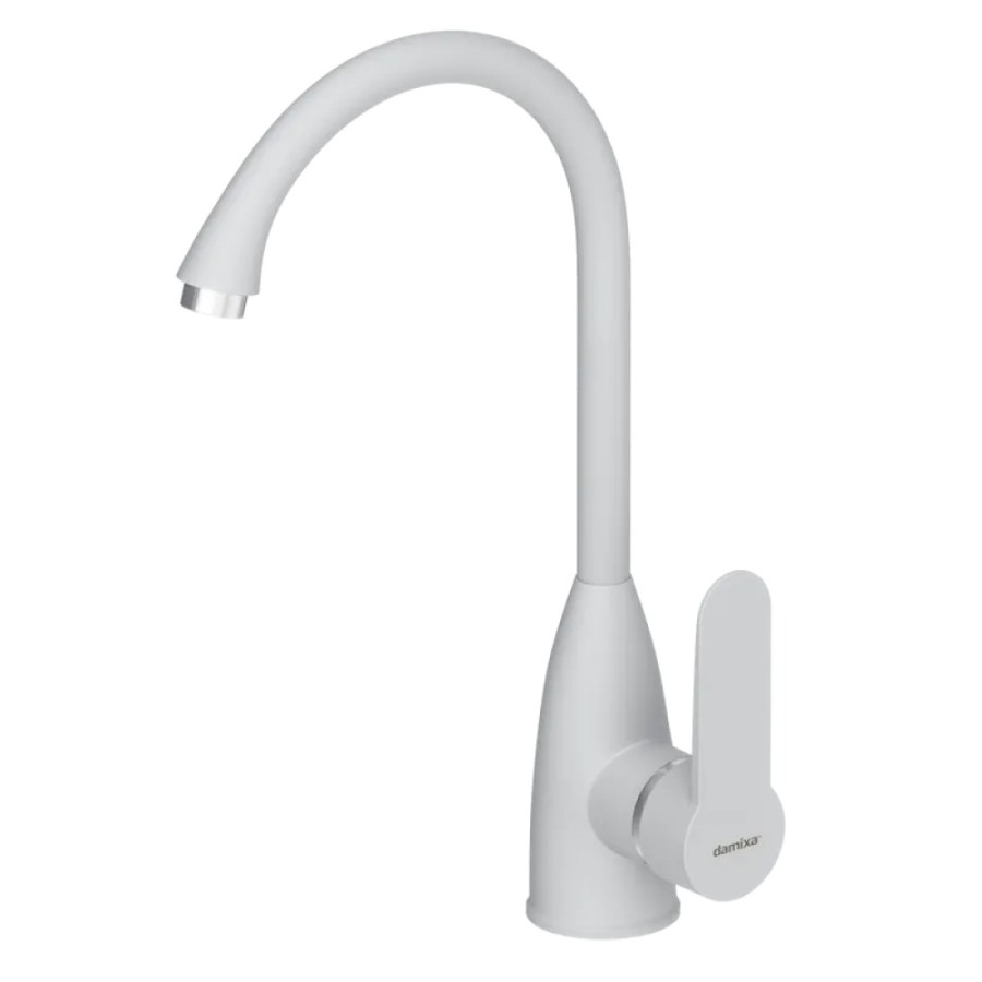 Полимерный смеситель для кухни Damixa Neptune DX408000200, белый матовый