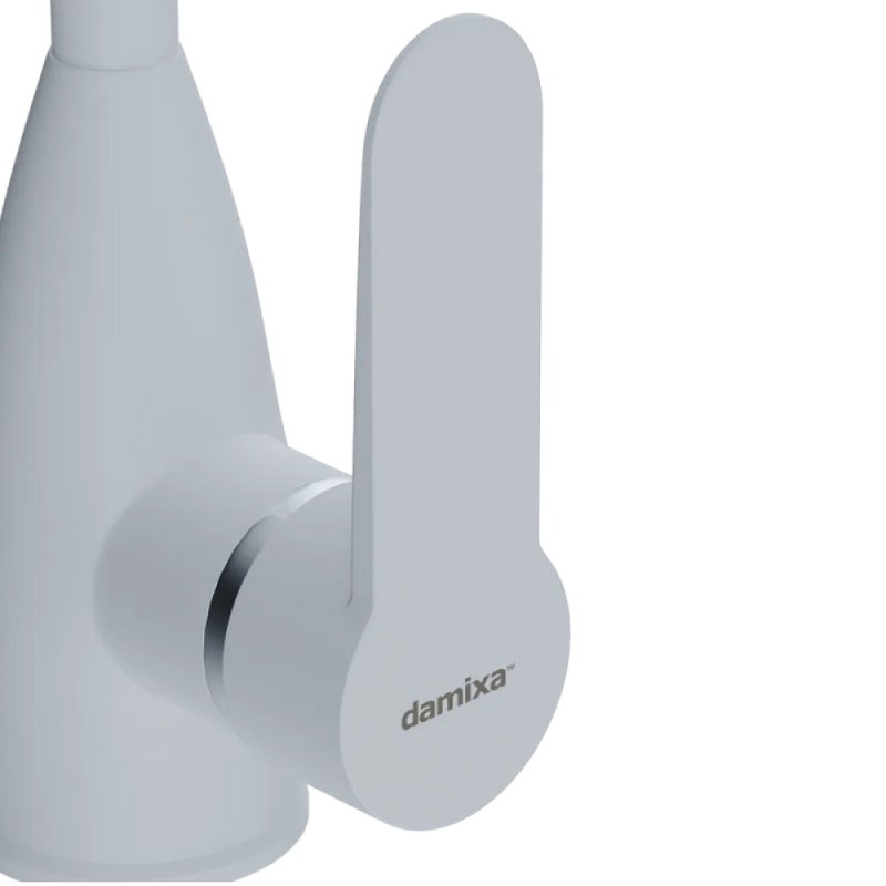 Полимерный смеситель для кухни Damixa Neptune DX408000200, белый матовый