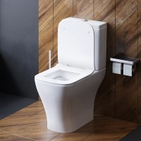 Унитаз-компакт Damixa Titan DX78C8600SC, безободковый, с сиденьем микролифт, белый