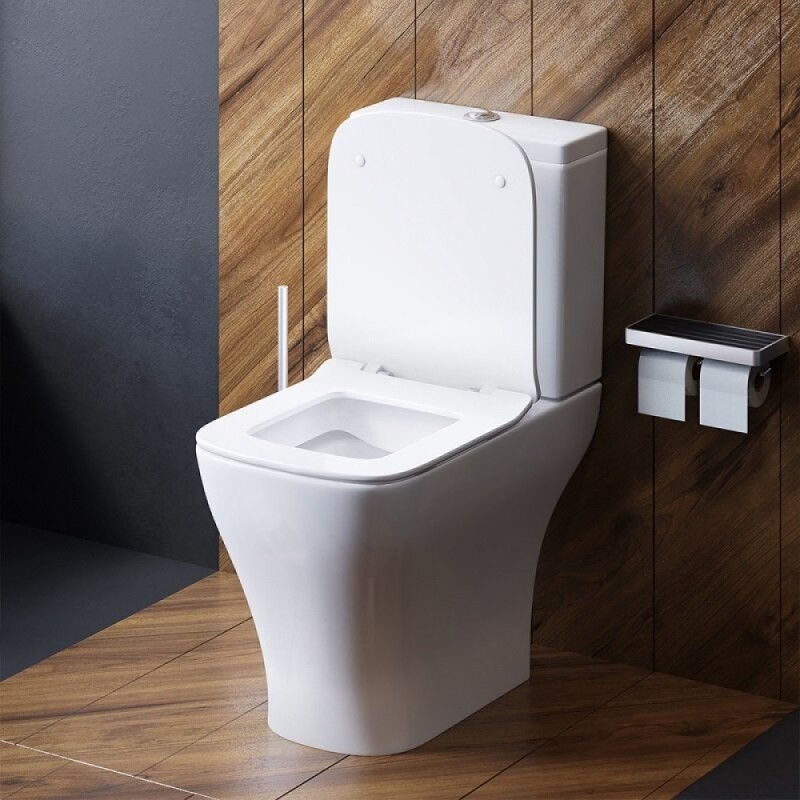 Унитаз-компакт Damixa Titan DX78C8600SC, безободковый, с сиденьем микролифт, белый