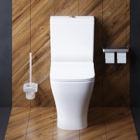 Унитаз-компакт Damixa Titan DX78C8600SC, безободковый, с сиденьем микролифт, белый