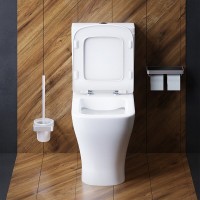 Унитаз-компакт Damixa Titan DX78C8600SC, безободковый, с сиденьем микролифт, белый