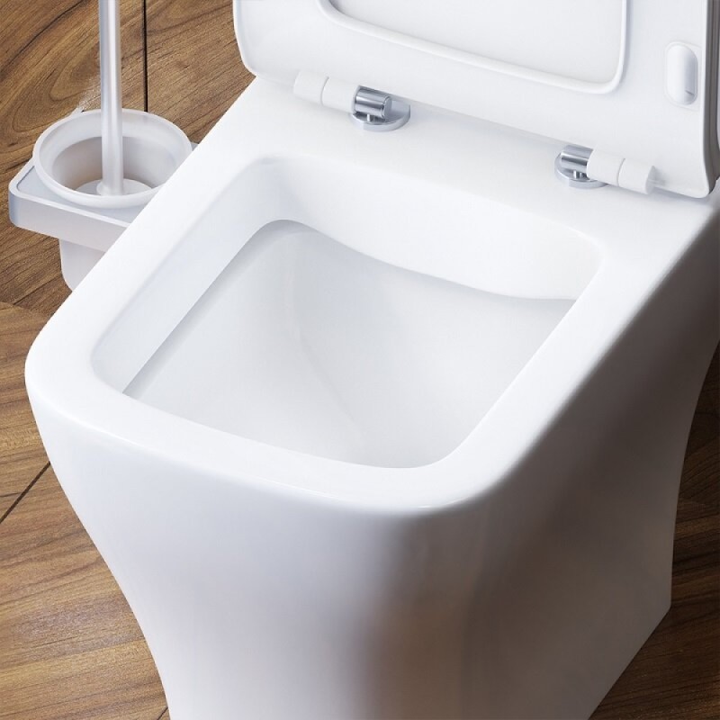 Унитаз-компакт Damixa Titan DX78C8600SC, безободковый, с сиденьем микролифт, белый