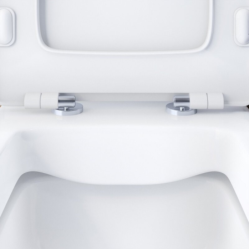 Унитаз-компакт Damixa Titan DX78C8600SC, безободковый, с сиденьем микролифт, белый