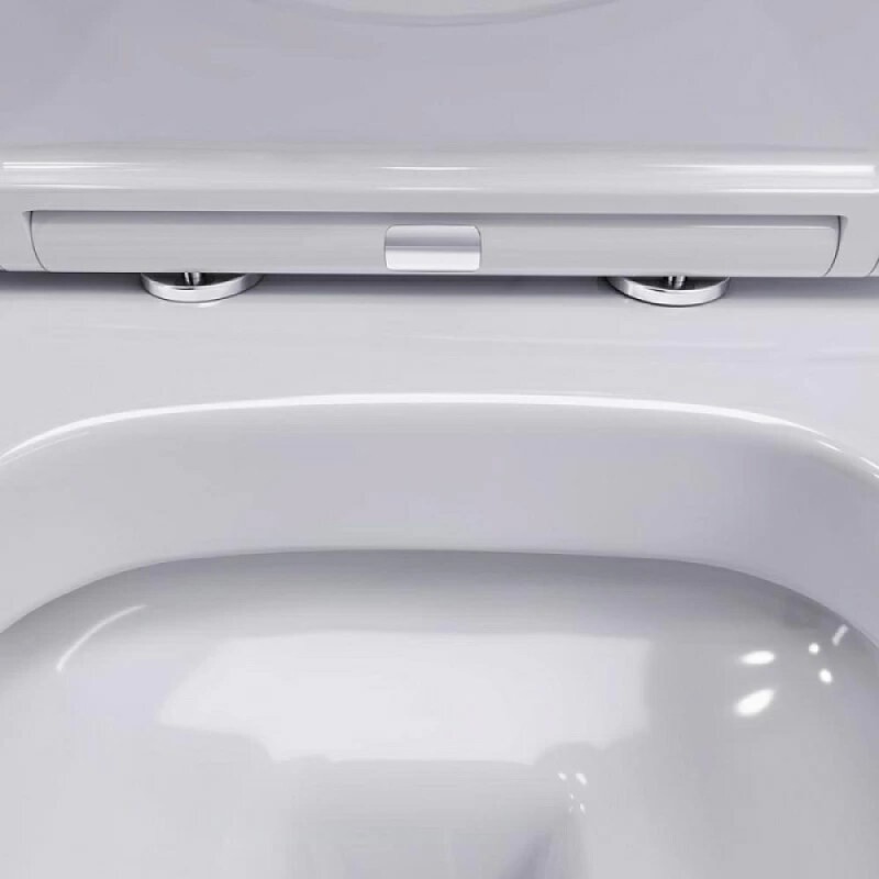 Подвесной унитаз Damixa Sirius DX86C1700SC, безободковый, крышка микролифт, белый