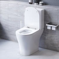 Унитаз-компакт Damixa Sirius DX86C8600SC безободковый, с сиденьем микролифт, белый