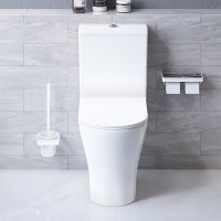 Унитаз-компакт Damixa Sirius DX86C8600SC безободковый, с сиденьем микролифт, белый
