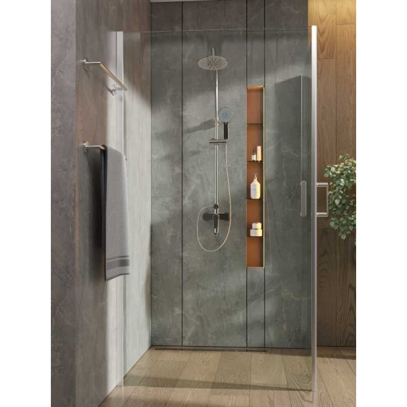 Душевой уголок Orange E04-100TCR, 100 х 100 см, без поддона, стекла прозрачные, профиль хром