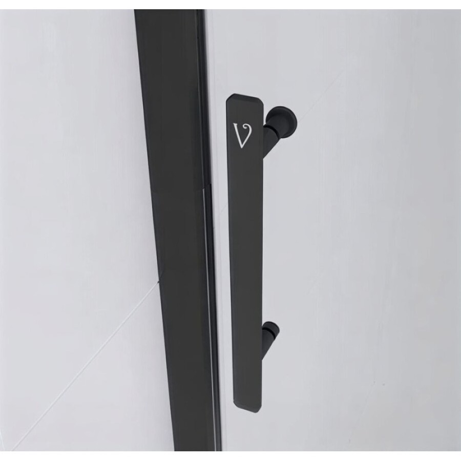 Душевая дверь в нишу Veconi Evo 100 B E1-B-120-12-C9, 120 см, стекло тонированное матовое, профиль черный матовый