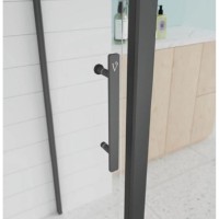 Душевой уголок Veconi Evo 100SP B, E1-SP-B-10070-01-C9, 100 x 70 см, стекло прозрачное, профиль черный матовый