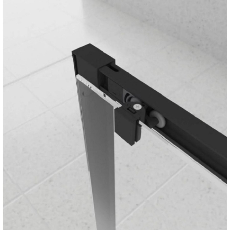 Душевой уголок Veconi Evo 100SP B, E1-SP-B-18070-01-C9, 180 x 70 см, стекло прозрачное, профиль черный матовый
