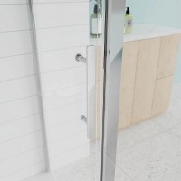 Душевой уголок Veconi Evo 100SP CH, E1-SP-CH-180100-01-C9, 180 x 100 см, стекло прозрачное, профиль хром