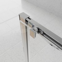 Душевой уголок Veconi Evo 100SP CH, E1-SP-CH-18090-01-C9, 180 x 90 см, стекло прозрачное, профиль хром