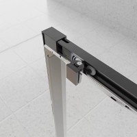 Душевой уголок Veconi Evo 100SP GR, E1-SP-GR-140110-01-C9, 140 x 110 см, стекло прозрачное, профиль графит брашинг