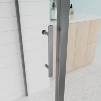 Душевой уголок Veconi Evo 100SP GR, E1-SP-GR-170110-12-C9, 170 x 110 см, стекло тонированное, профиль графит брашинг