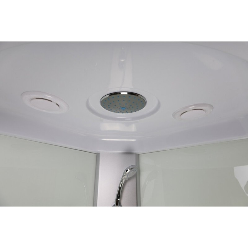 Душевая кабина Niagara Eco E100/40/MT, 100 х 100 см, с крышей, стекло матовое, профиль хром