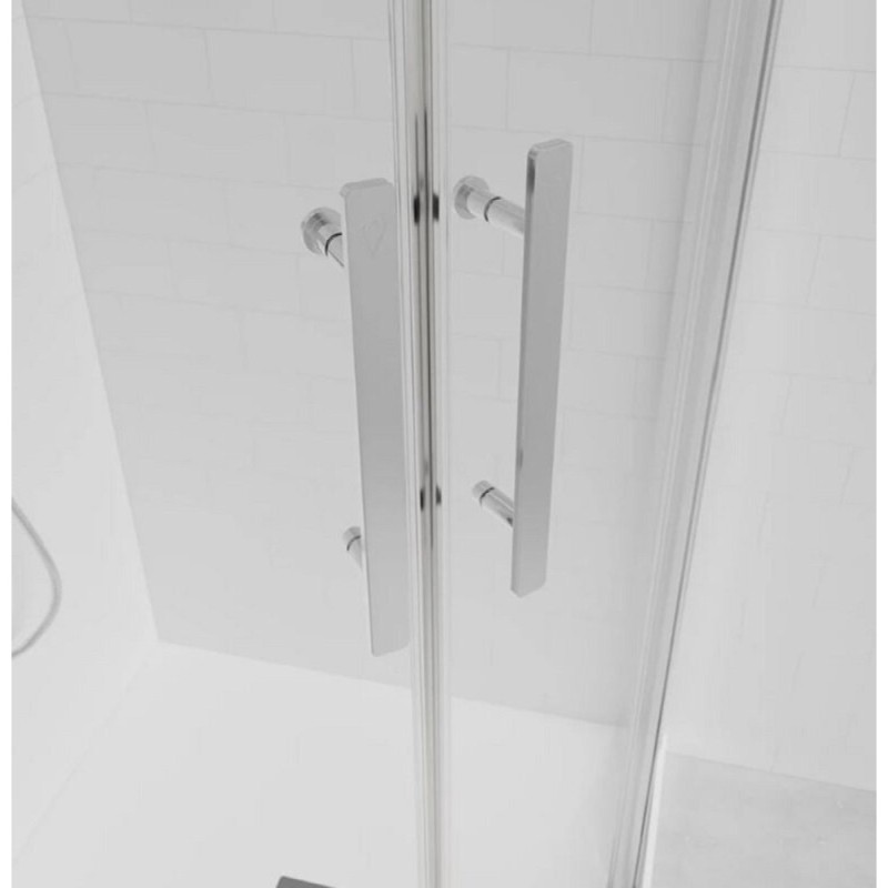 Душевой уголок Veconi Evo 200 CH, E2-CH-8080-01-C9, 80 x 80 см, стекло прозрачное, профиль хром