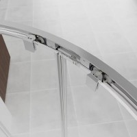 Душевой уголок Veconi Evo 200 CH, E2-CH-9090-01-C9, 90 x 90 см, стекло прозрачное, профиль хром