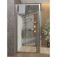 Душевой уголок Orange E23-14090TCR, 140 x 90 см, без поддона, стекло прозрачное, профиль хром