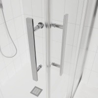 Душевой уголок Veconi Evo 300 CH, E3-CH-12090-01-C9, 120 x 90 см, стекло прозрачное, профиль хром