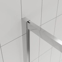 Душевой уголок Veconi Evo 300 CH, E3-CH-12090-01-C9, 120 x 90 см, стекло прозрачное, профиль хром