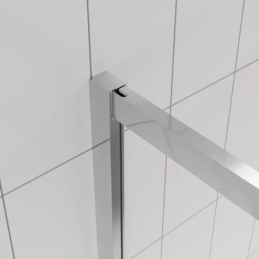 Душевой уголок Veconi Evo 300 CH, E3-CH-8080-01-C9, 80 x 80 см, стекло прозрачное, профиль хром