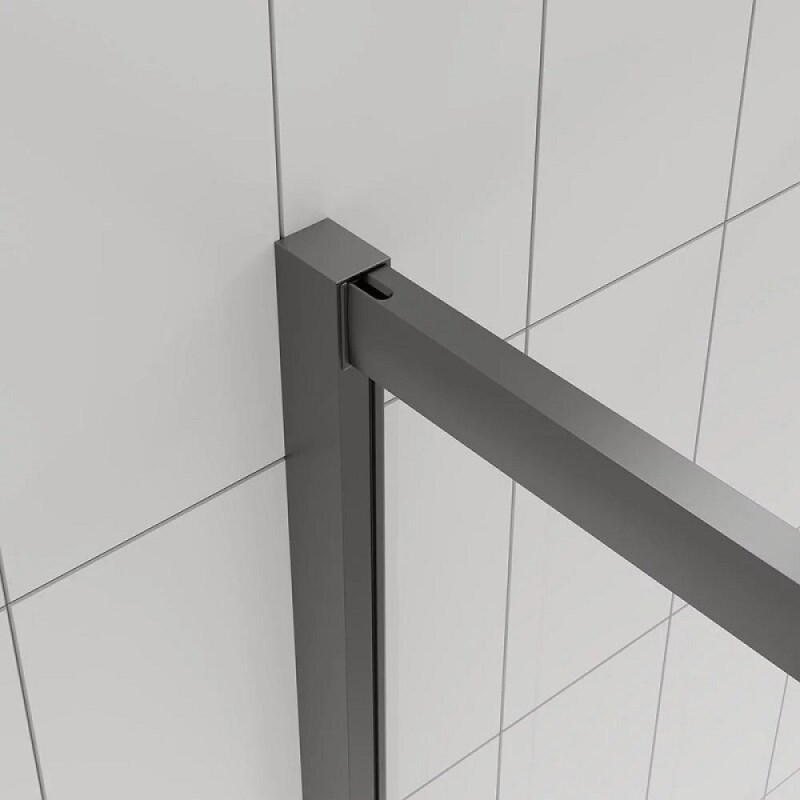 Душевой уголок Veconi Evo 300 GR, E3-GR-11090-12-C9, 110 x 90 см, стекло тонированное матовое, профиль графит брашинг