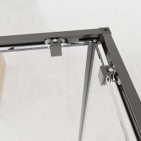 Душевой уголок Veconi Evo 300 GR, E3-GR-9090-12-C9, 90 x 90 см, стекло тонированное матовое, профиль графит брашинг