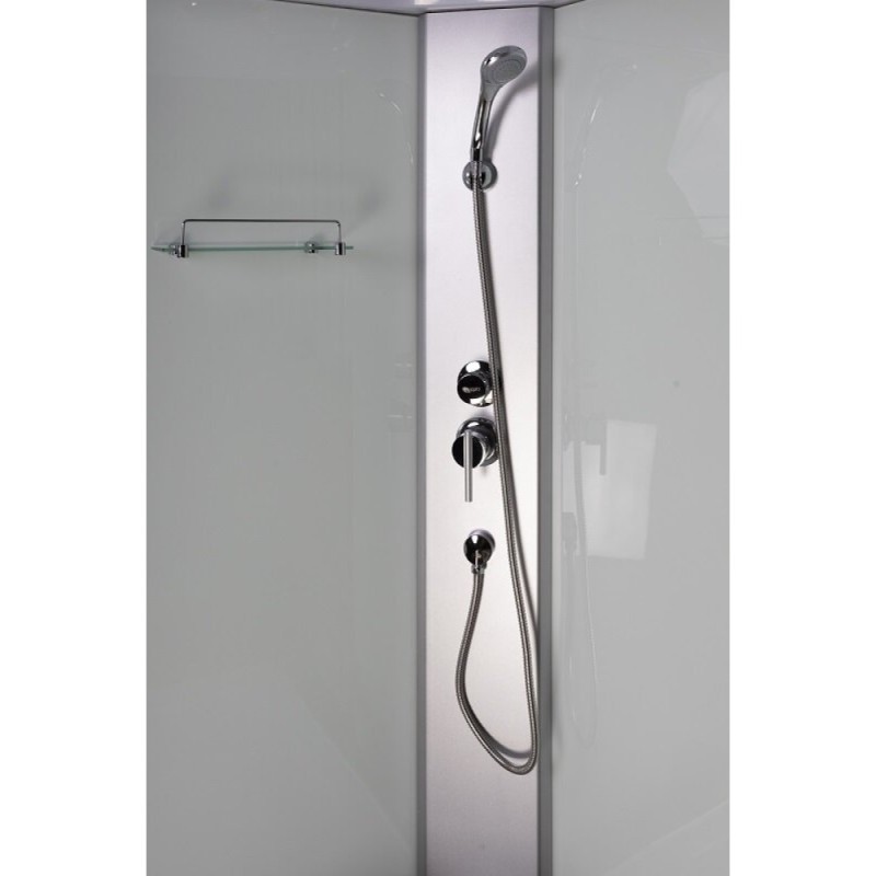 Душевая кабина Niagara Eco E80/13/MT, 80 х 80 см, с крышей, стекло матовое, профиль хром