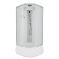 Душевая кабина Niagara Eco E80/40/MT, 80 х 80 см, с крышей, стекло матовое, профиль хром