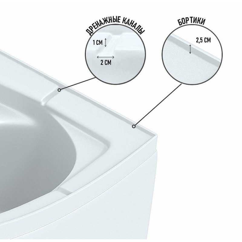 Душевая кабина Niagara Eco E80/40/MT/BK, 80 x 80, без крыши, стекло матовое, профиль серебро