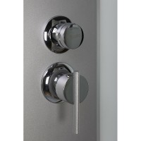 Душевая кабина Niagara Eco E80/40/MT/BK, 80 x 80, без крыши, стекло матовое, профиль серебро
