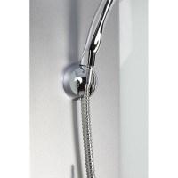 Душевая кабина Niagara Eco E80/40/MT/BK, 80 x 80, без крыши, стекло матовое, профиль серебро
