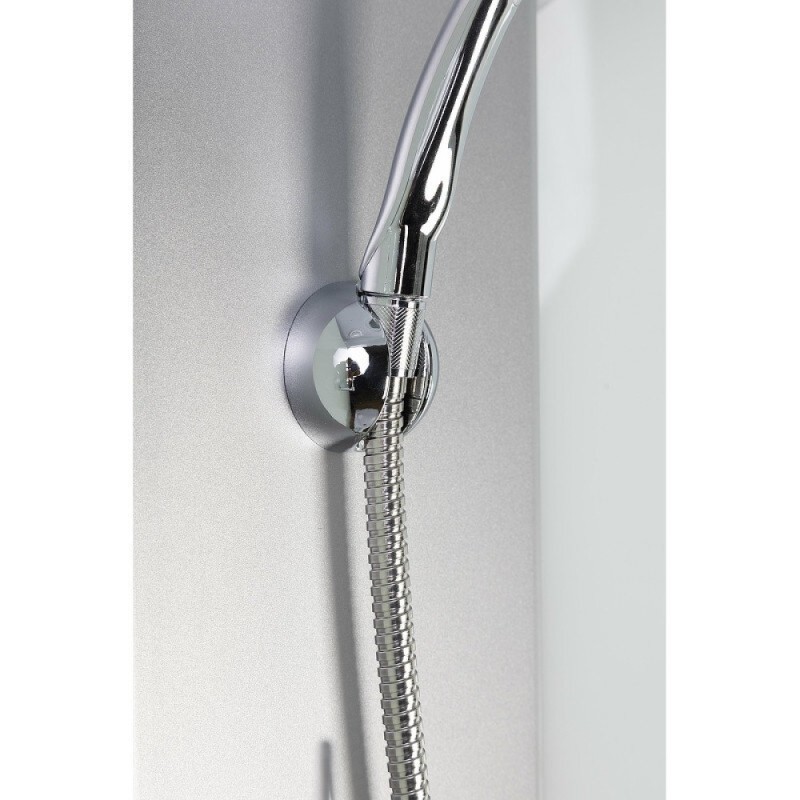 Душевая кабина Niagara Eco E80/40/MT/BK, 80 x 80, без крыши, стекло матовое, профиль серебро