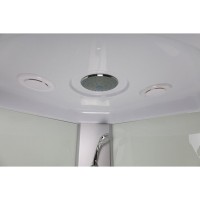 Душевая кабина Niagara Eco E90/13/MT, 90 х 90 см, с крышей, стекло матовое, профиль хром