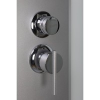 Душевая кабина Niagara Eco E90/13/MT/BK, 90 х 90 см, без крыши, стекло матовое, профиль хром
