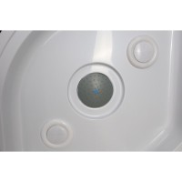 Душевая кабина Niagara Eco E90/26Q/TN, 90 х 90 см, с крышей, стекло тонированное, профиль хром