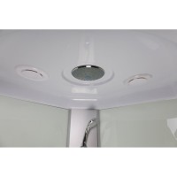 Душевая кабина Niagara Eco E90/40/MT, 90 х 90 см, с крышей, стекло матовое, профиль хром