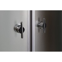 Душевая кабина Niagara Eco E90/40/MT/BK, 90 х 90 см, без крыши, стекло матовое, профиль хром