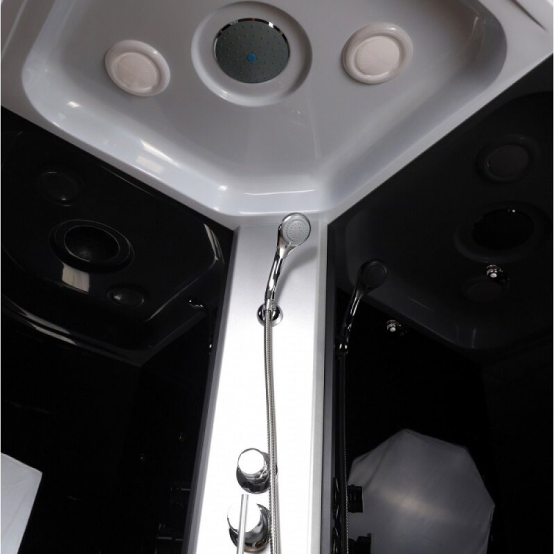 Душевая кабина Niagara Eco E90/40/TN, 90 х 90 см, с крышей, стекло тонированное, профиль серебро