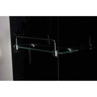 Душевая кабина Niagara Eco E90/40/TN/BK, 90 х 90 см, без крыши, стекло тонированное, профиль хром