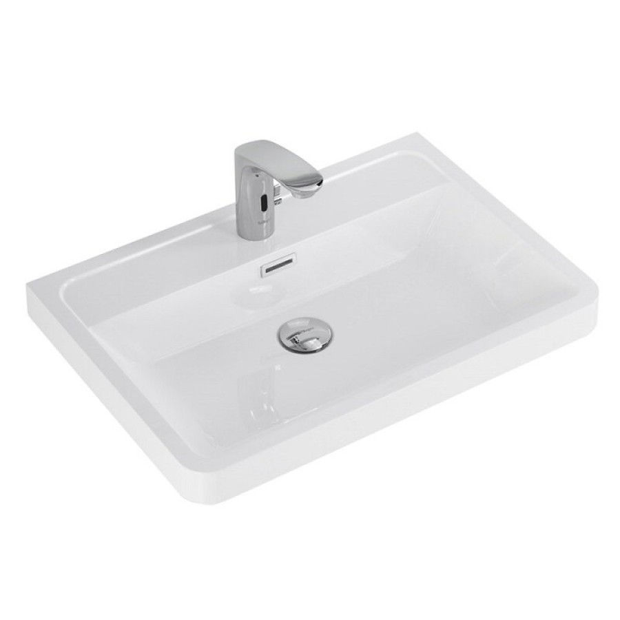 Раковина BelBagno Ancona-N EA-600-LVB 60, искусственный мрамор, цвет белый