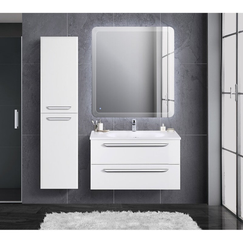 Пенал Cezares Eco-1500-2A-SC-BO, 40 см, подвесной, bianco opaco