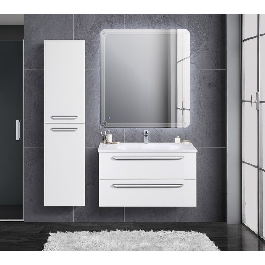 Пенал Cezares Eco-1500-2A-SC-BO, 40 см, подвесной, bianco opaco